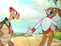 �i�t���ɶ]�j���ߤlMax Hare�M�Q�tToby Tortoise�C�ڻ��دǥS�̪��۵P���P���_�_(Bugs Bunny)���F�P�ӷ��N�OMax Hare